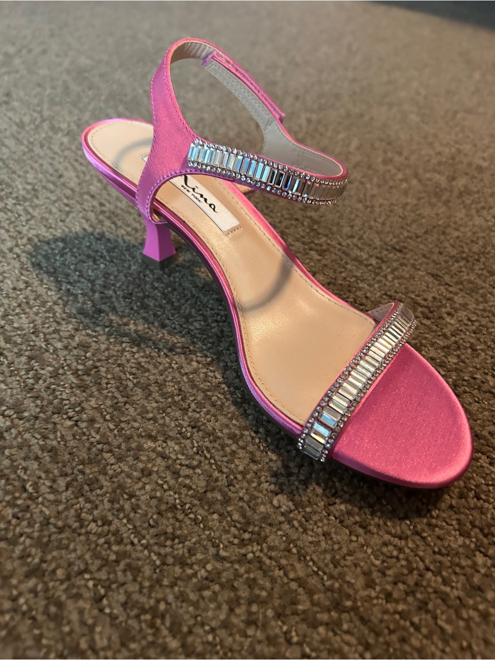 Nina Pink Left foot Slingback Heel-